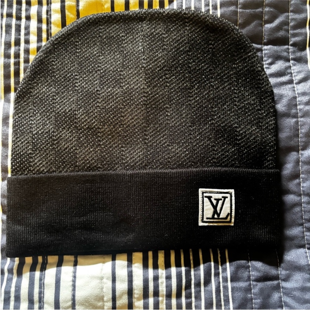Louis Vuitton Charcoal Knit Beanie